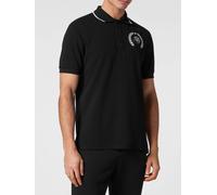 Plein Sport Short-Sleeve Jersey Polo Shirt with Classic Collar and Logo - Size: 3XL - male