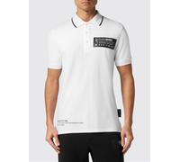 Plein Sport Short-Sleeved Cotton Polo Shirt with Contrasting Logo - Size: 4XL - male