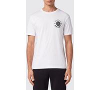 Plein Sport Slim Fit Cotton T-Shirt with Contrast Front Logo - Size: XXL - male