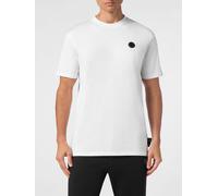 Plein Sport Slim Fit Cotton T-shirt with Contrast Logo Print - Size: S - male