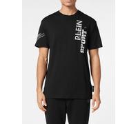 Plein Sport Slim Fit Cotton T-shirt with Contrast Logo Print - Size: S - male