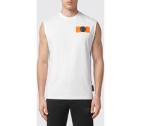 Plein Sport Slim Fit Cotton Tank Top with Hexagon Logo on the Chest - Size: XL - male