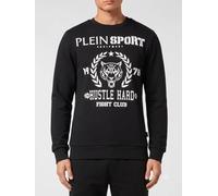 Plein Sport Slim Fit Graphic Print Cotton Crewneck Jumper - Size: XXL - male