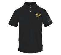 Plein Sport Small Tiger Scratch Logo Black Polo Shirt - XL