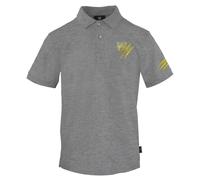 Plein Sport Small Tiger Scratch Logo Grey Polo Shirt - M