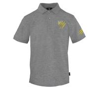 Plein Sport Small Tiger Scratch Logo Grey Polo Shirt - S