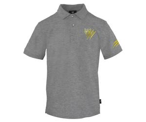 Plein Sport Small Tiger Scratch Logo Grey Polo Shirt - S
