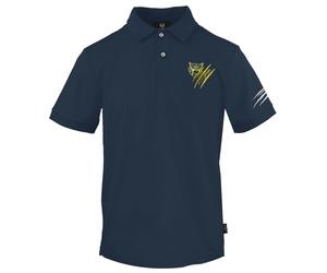 Plein Sport Small Tiger Scratch Logo Navy Blue Polo Shirt - S