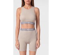 Plein Sport Technical Stretch Fabric Crop Top - Size: M - female