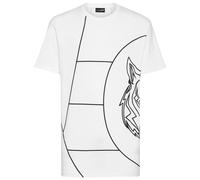 Plein Sport Tiger Court-print cotton T-shirt - White XS-S-M-L-XL-XXL
