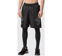 Plein Sport Tiger Slim Fit Double-Layer Stretch Technical Fabric Jogging Trousers - Size: S - male