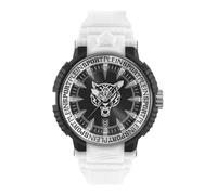 Plein Sport Unisex Watch Analogue Quartz Tiger Power, White/Black - Pseda0224, Strap.
