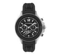Plein Sport Warrior Tech Men's Watch Chronograph Analogue Quartz, silver, Strap.