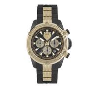 Philipp Plein Men's Watch Chronograph Hurricane Two-Tone PSDBA0523, Gold/Black/Silicone - Psdba0523, Bracelet