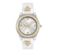 Plein Sport Eclipse Women's Analogue Quartz Watch, Silver/White - Psjea0124