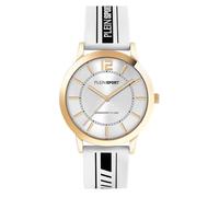 Plein Sport Women's Watch Analogue Quartz New Glam Silicone, gold