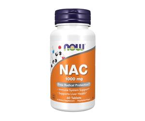 plementos, NAC (N-acetil-cisteína) 1,000 mg, Protección de Radicales Libres*, 60 Tabletas