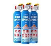Plemo Fire Extinguisher All-in-One, Fire Extinguishers Compact for Home, Car, Kitchen, Truck, and Boat, FS620, 3-Pack