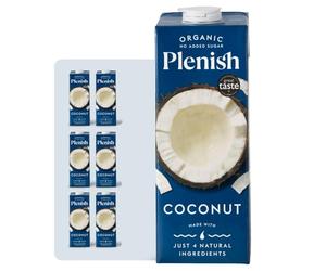 Plenish Coconut Milk Drink| 6 x 1 Litre | Vegan, Organic and Unsweetened