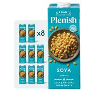 Plenish Organic Unsweetened Soya Milk 1L Carton (pack of 8)
