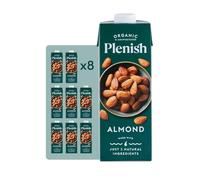 Plenish Unsweetened Organic Almond Milk 1L (Pack of 8)