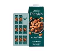 Plenish Unsweetened Organic Almond Milk 1L Pack of 8
