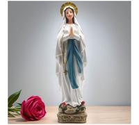 PlentifulHome Blessed Mary Lady Figurines - Our Lady of Guadalupe & Virgin Mary Religious Collectible Statues for Christmas and Mother’s Day, 28 cm (10.98") Tall