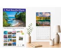 Plenty Gifts 2027 Wall Calendar Les Plus Beaux Places - Monthly Calendar - 16 Months - 30 x 30 cm