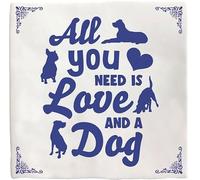Plenty Gifts All You Need Dog Personalised Plaque - Dog Lover Decorative Tile - 15x15cm