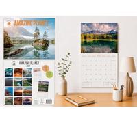 Plenty Gifts Amazing Planet 2027 Wall Calendar, Monthly Calendar, 16 Months, 30 x 30 cm