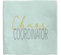 Plenty Gifts Chaos Coordinator Personalised Plaque - Humorous Decorative Tile - 15 x 15 cm