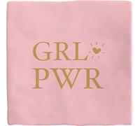 Plenty Gifts Grlpwr Inspirational Message Decorative Tile Plaque 15 x 15 cm