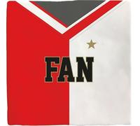 Plenty Gifts Personalised Plaque - 010 Fan - Decorative Tile for Supporters - Dutch Text - 15 x 15 cm