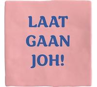 Plenty Gifts Personalised Plaque - Laat Gaan - Inspirational Decorative Tile - Dutch Text - 15 x 15 cm