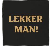 Plenty Gifts Personalised Plaque - Lekker Man - Humorous Decorative Tile - Dutch Text - 15 x 15 cm