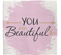 Plenty Gifts Personalised Sign - You are Beautiful - Decorative Tile with Positive Message - 15 x 15 cm
