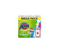 PLENTY Kitchen Roll - 6 White Rolls, 600 Sheets, 2-Ply, Power-X Strength When Wet (Code: Kitchen Roll) - Wettable, Wringable, Scrubbable