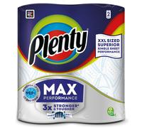 Plenty Max Performance Kitchen Roll, 2-Ply, 2 Rolls