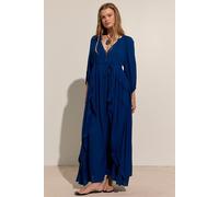 Plenty Of Love Maxi Dress by free-est at Free People in Poseidon, Size: Small - female
