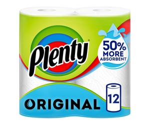 Plenty Original Kitchen Roll, 12 Rolls