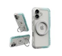 PLES Arche Twoface Ring Stand, Compatible with iPhone New Case, 360 Degree, Non-Yellowing, Anti-Fingerprint, Shockproof, Bumper Cover, Anti-Scratch, Kickstand (Silver)