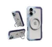 PLES Arche Twoface Ring Stand, Compatible with iPhone New Case, 360 Degree, Non-Yellowing, Anti-Fingerprint, Shockproof, Bumper Cover, Anti-Scratch, Kickstand (Blue)