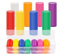 Pletpet - 400 Pieces 8 Colors Bingo Chips with Sorting Storage Box, 1 Inch Plastic Poker Chips, Learning Chips, Bulk Counting Chips for