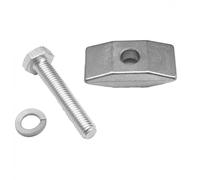 Pletscher F15/4 Clamp Top Plate and Mounting Bolt, Silver, M10x65mm