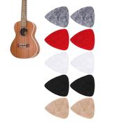 Plettri Per Ukulele- 7,62x6,6x0,76 Cm Accessories Per Strumenti Musicali Da 10 Pezzi | Set Di Plettri Feltro Per Ukulele | Per Concerti Festival Studio Feste Principianti Professionisti Appassionati