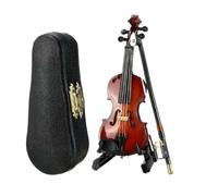Pleurnichard Small Violin with Memorable Sound - Home Decoration 12 cm, Model Instrument for Collection, Ornament for Office, Bedroom, Bedside Shelf, Music Lovers Gift