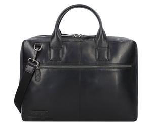 Plevier Rock Flint Briefcase RFID protection Leather 41 cm Laptop compartment black