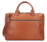 Plevier Rock Flint Briefcase RFID protection Leather 41 cm Laptop compartment brown