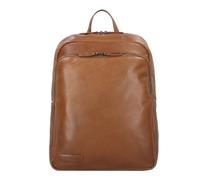 Plevier Rock Opal Daypack Leather 43 cm Laptop compartment brown