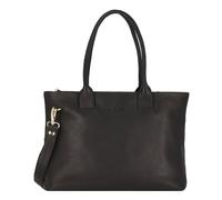 Plevier Structure Antilla Shoulder Bag RFID protection Leather 40 cm Laptop compartment black